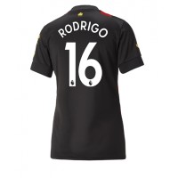 Manchester City Rodri Hernandez #16 Fußballbekleidung Auswärtstrikot Damen 2022-23 Kurzarm